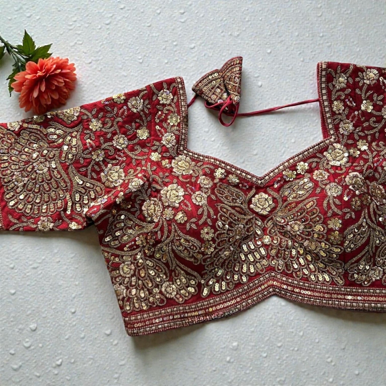 Party wear heavy work blouses by Kurti Connection USA