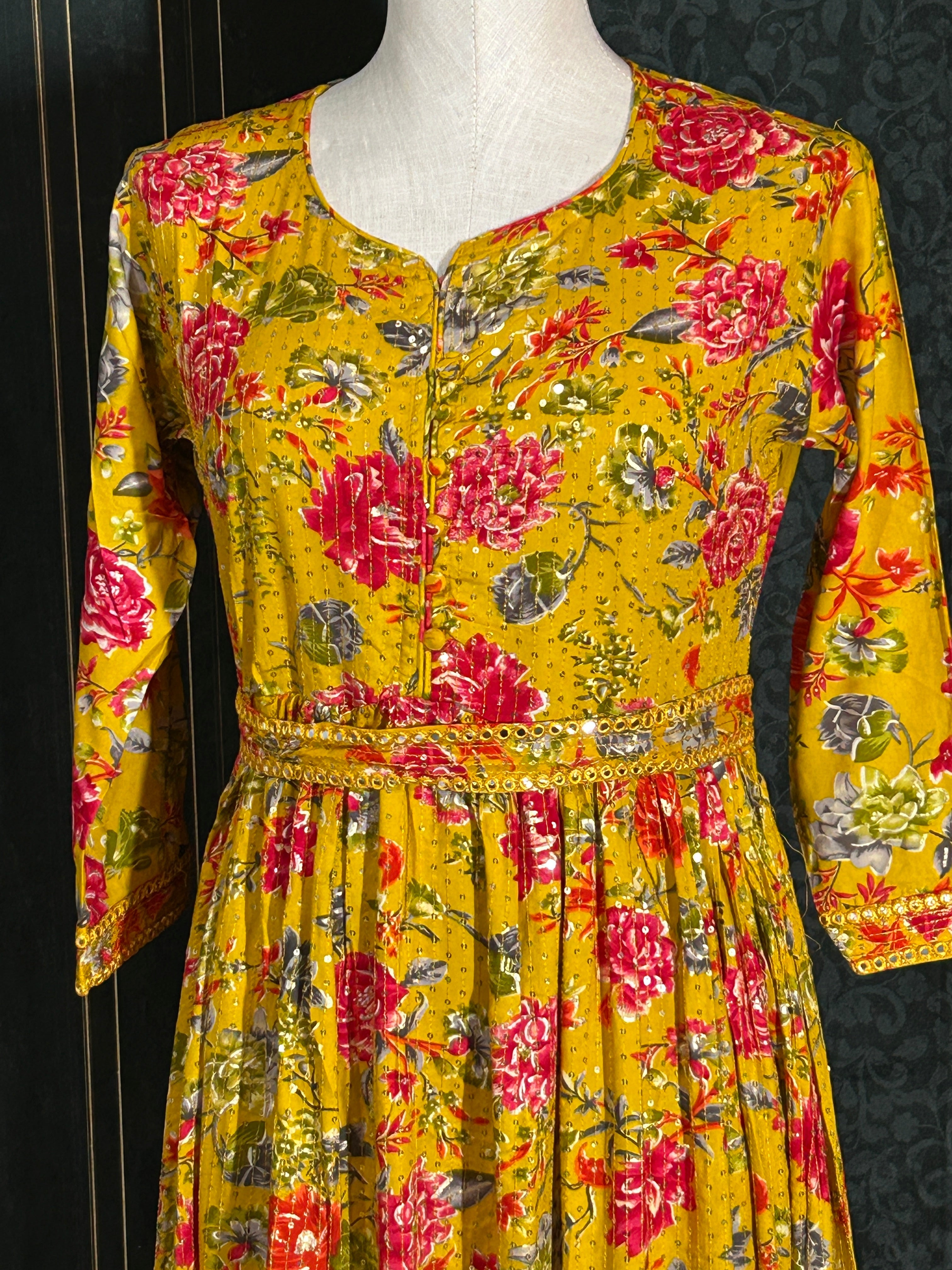 Rayon long kurti | digital print by Kurti Connection USA