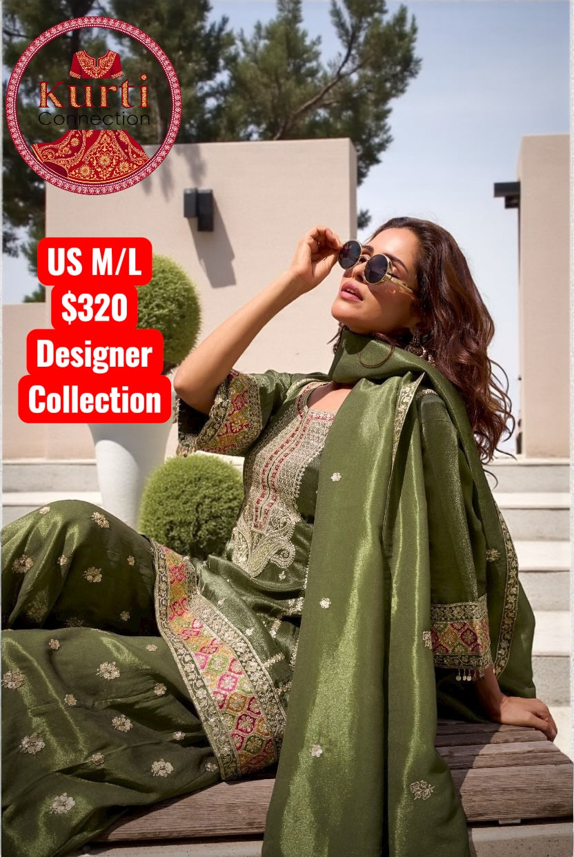 Gemini : Silk sharara sets by Kurti Connection USA