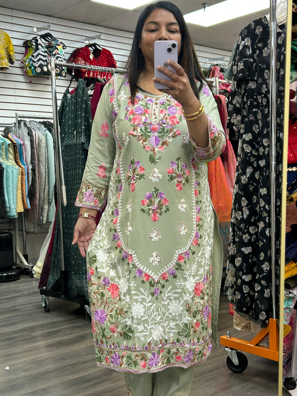 Kashmiri Embroidery work Co ord set