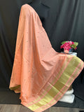 Cotton silk dupatta with small mirrors by Kurti Connection USA