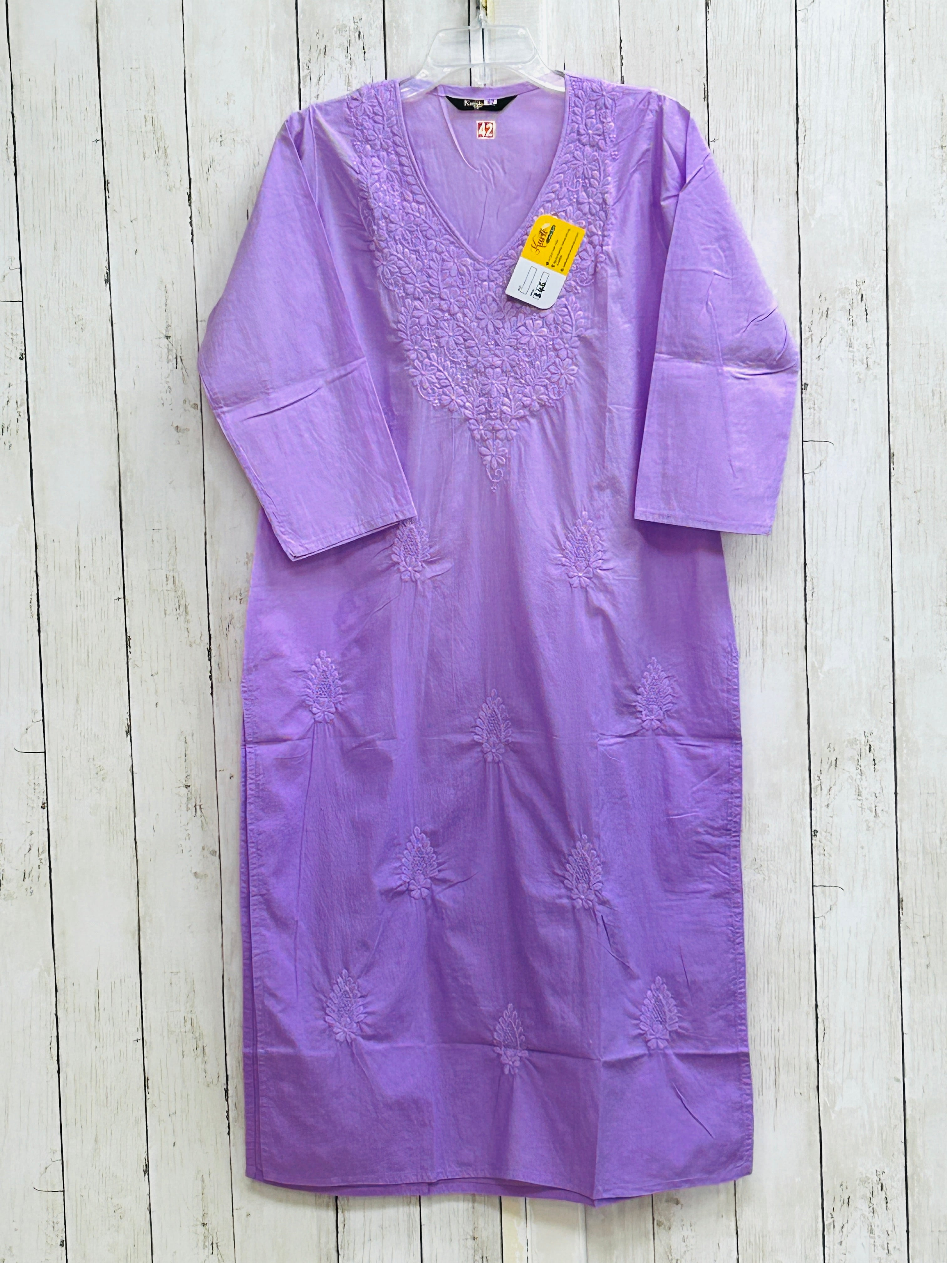 Cotton chikankari kurti