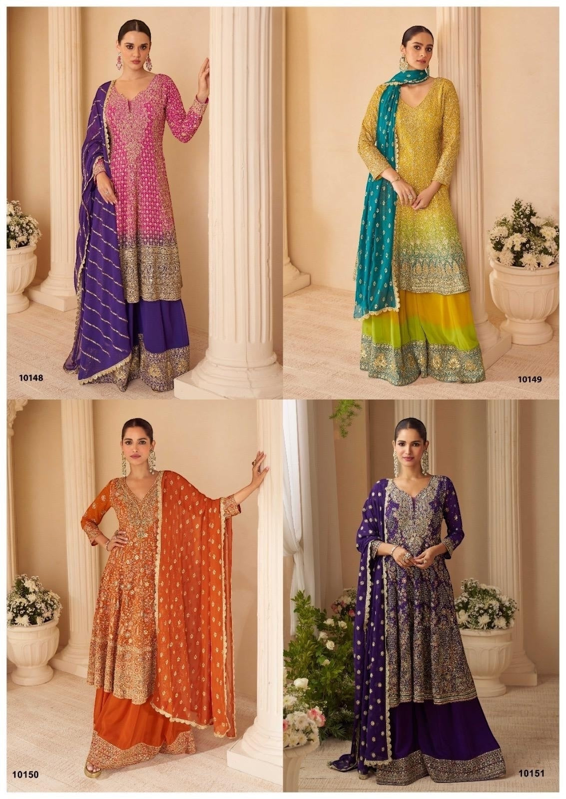 Wedding collection: Sandhya: sharara suits by Kurti Connection USA