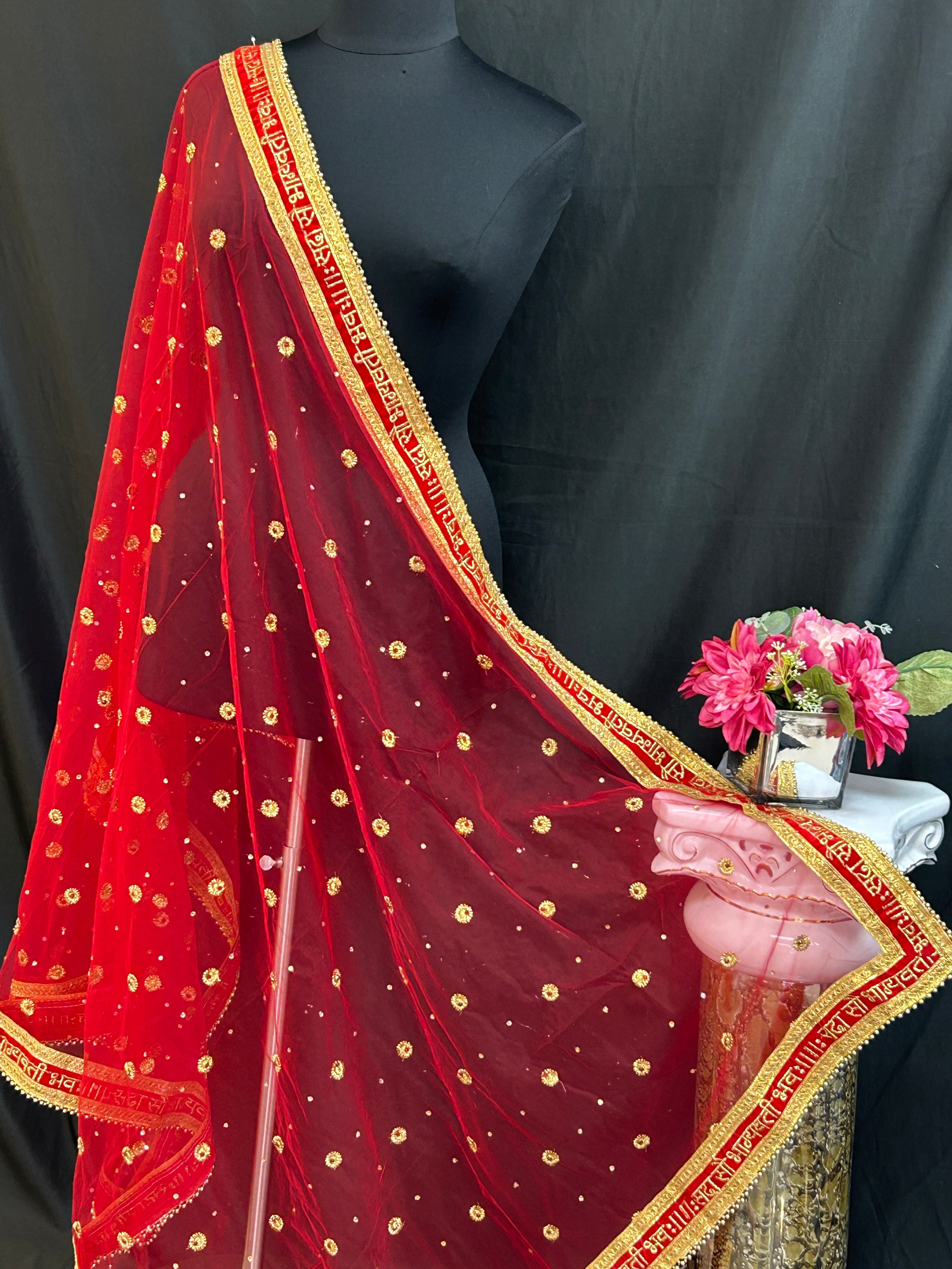 Wedding dupatta by Kurti Connection USA