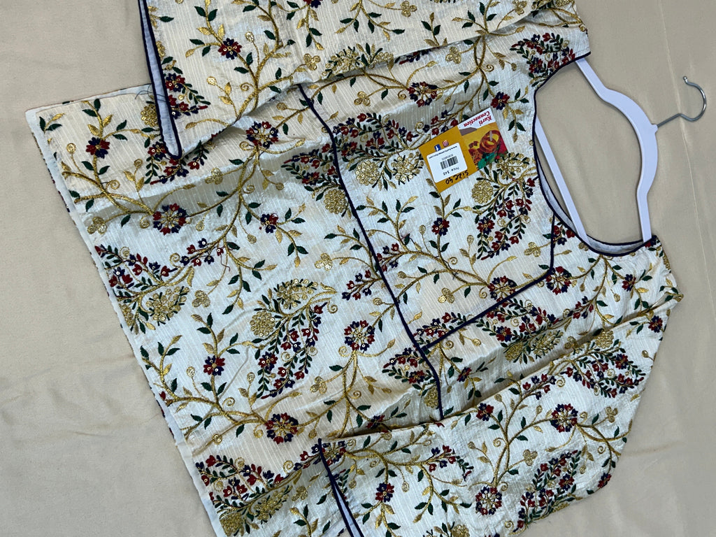 Raw silk blouse | long blouse by Kurti Connection USA