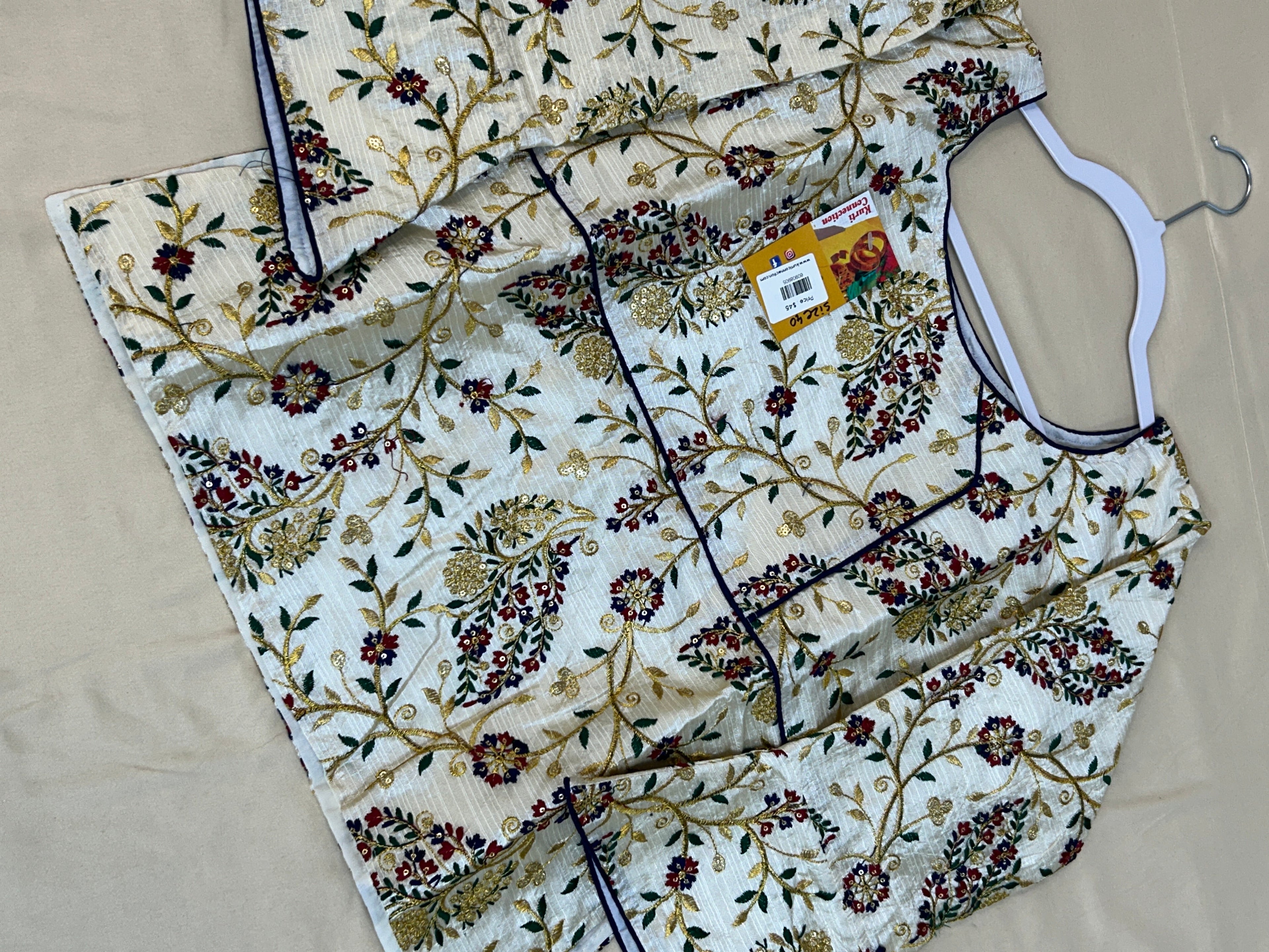 Raw silk blouse | long blouse by Kurti Connection USA
