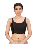 Black sleeveless blouse by Kurti Connection USA