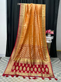 Chanderi silk saree by Kurti Connection USA