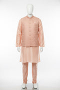 Peach kurta set | mens Kurta pajama with jacket