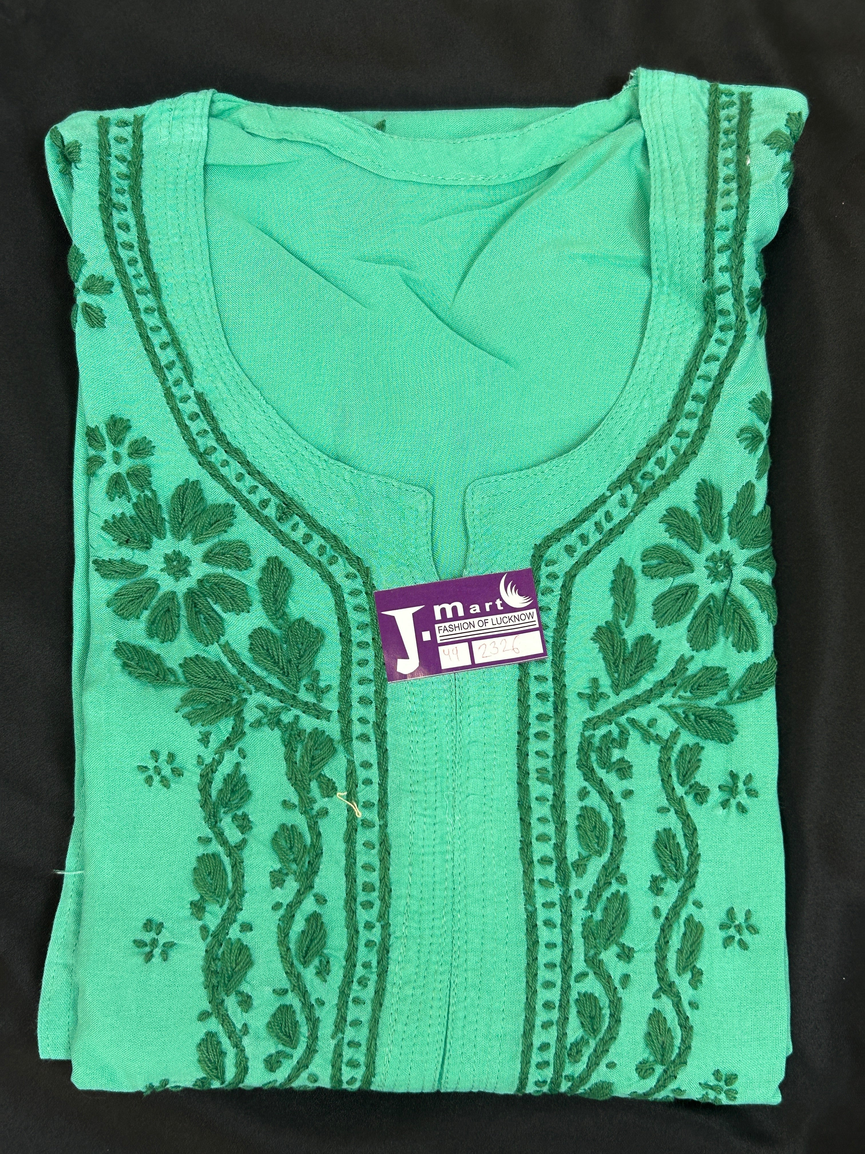 Rayon Chikankari kurti