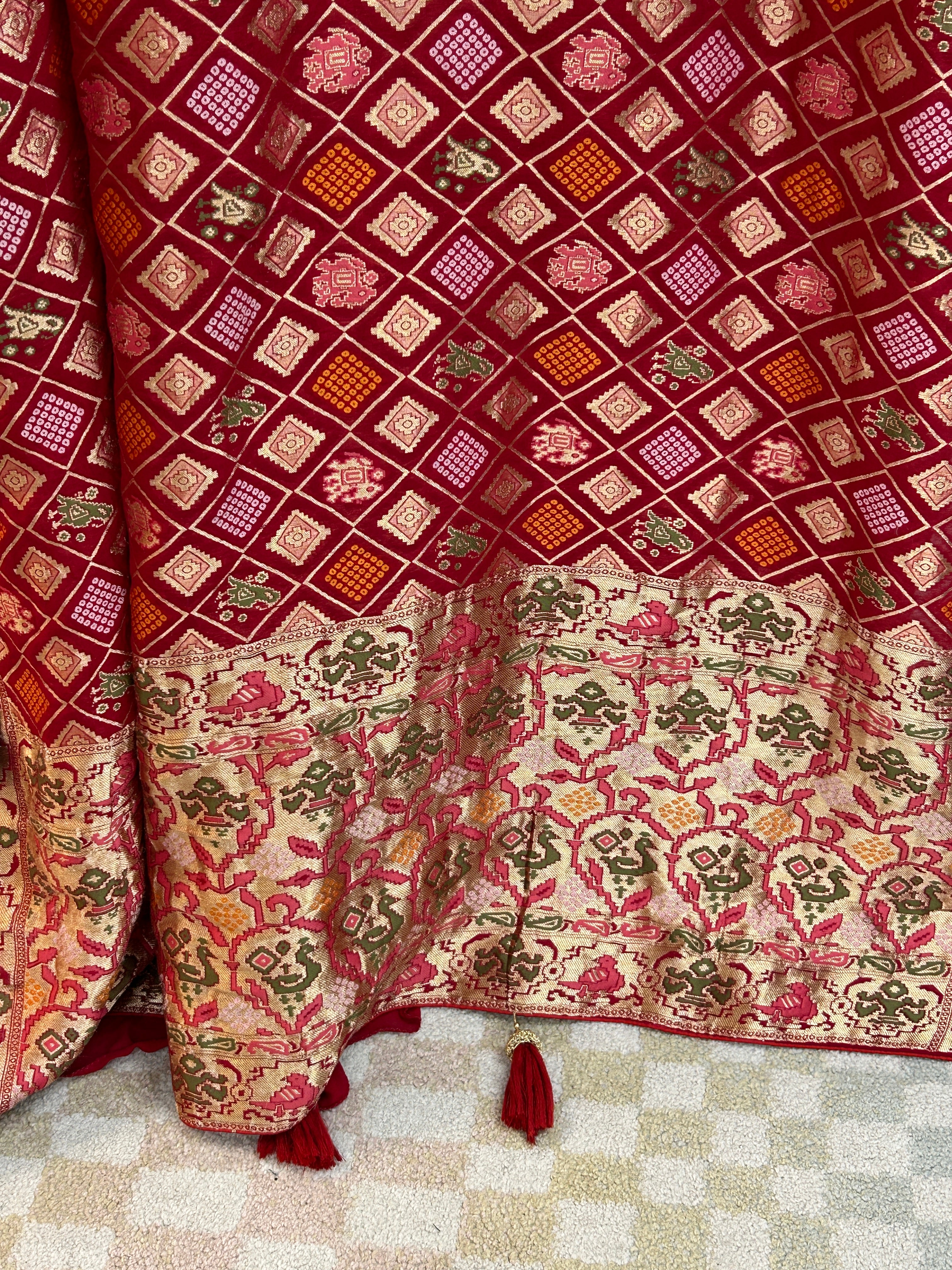Bandhani patola saree