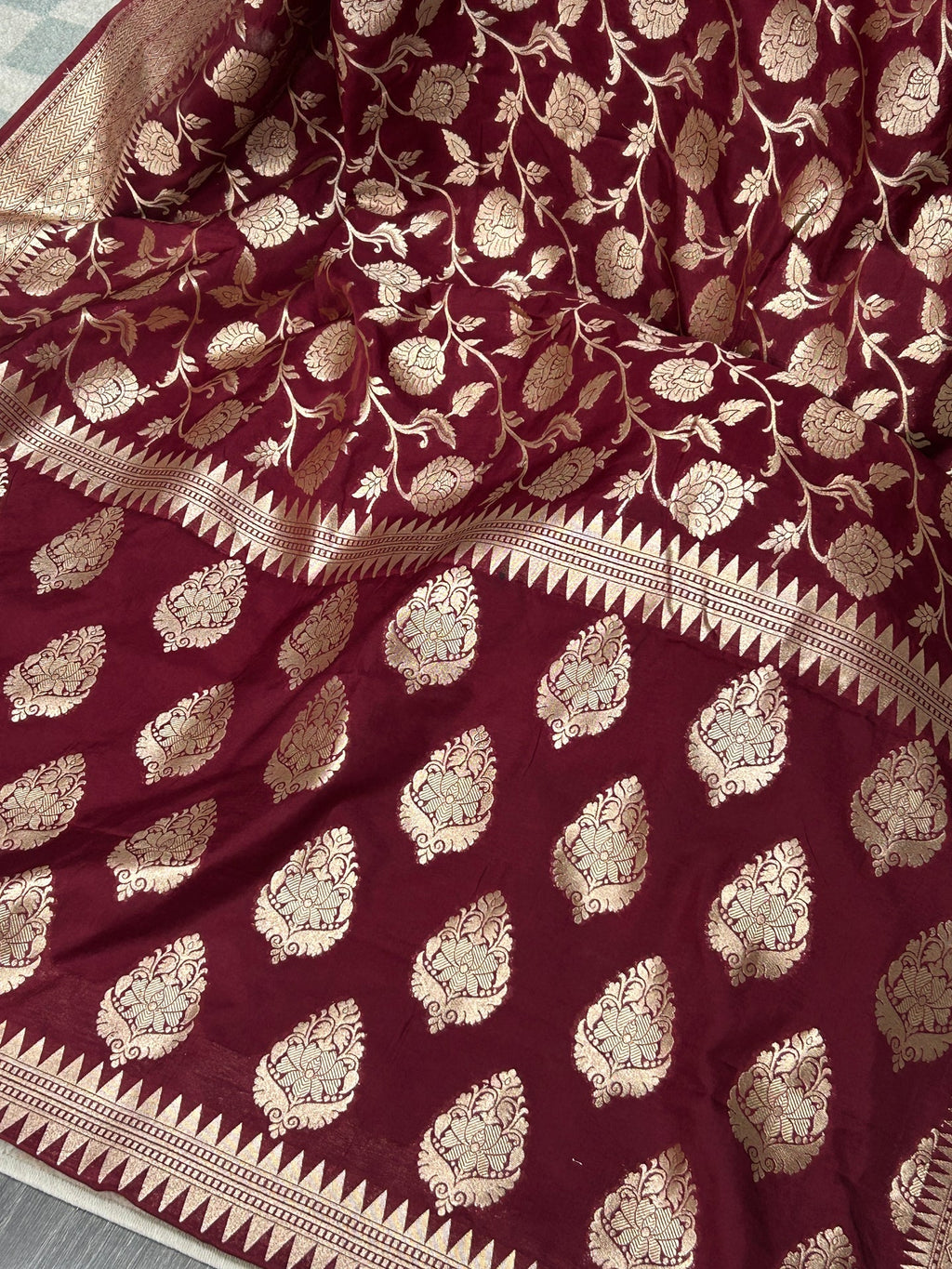 Mashru silk Banarasi saree - Kurti Connection USA