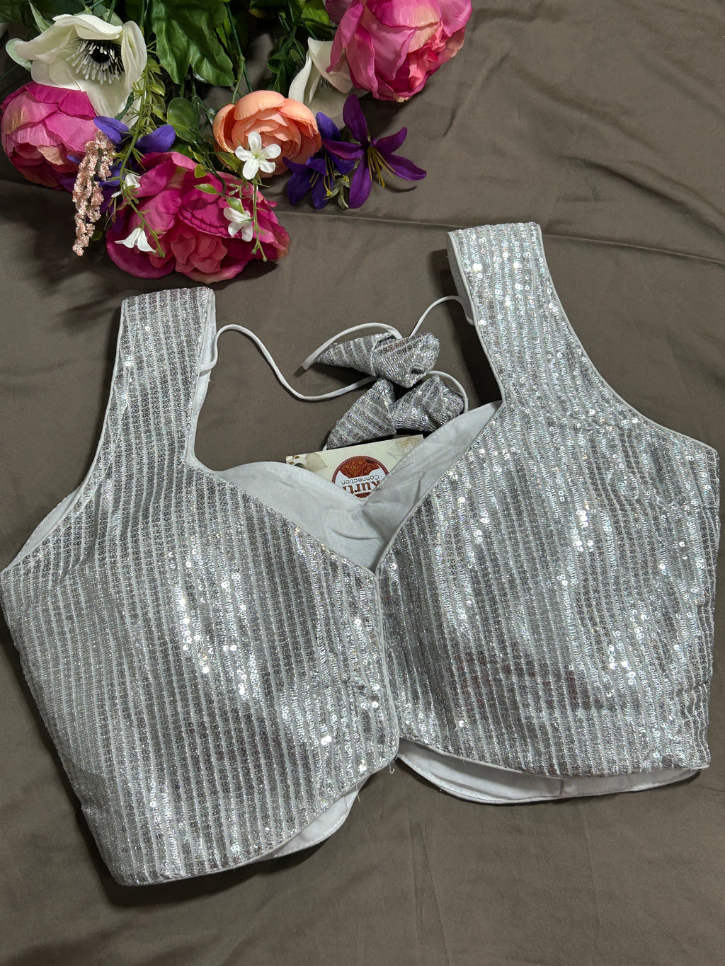 Silver blouse