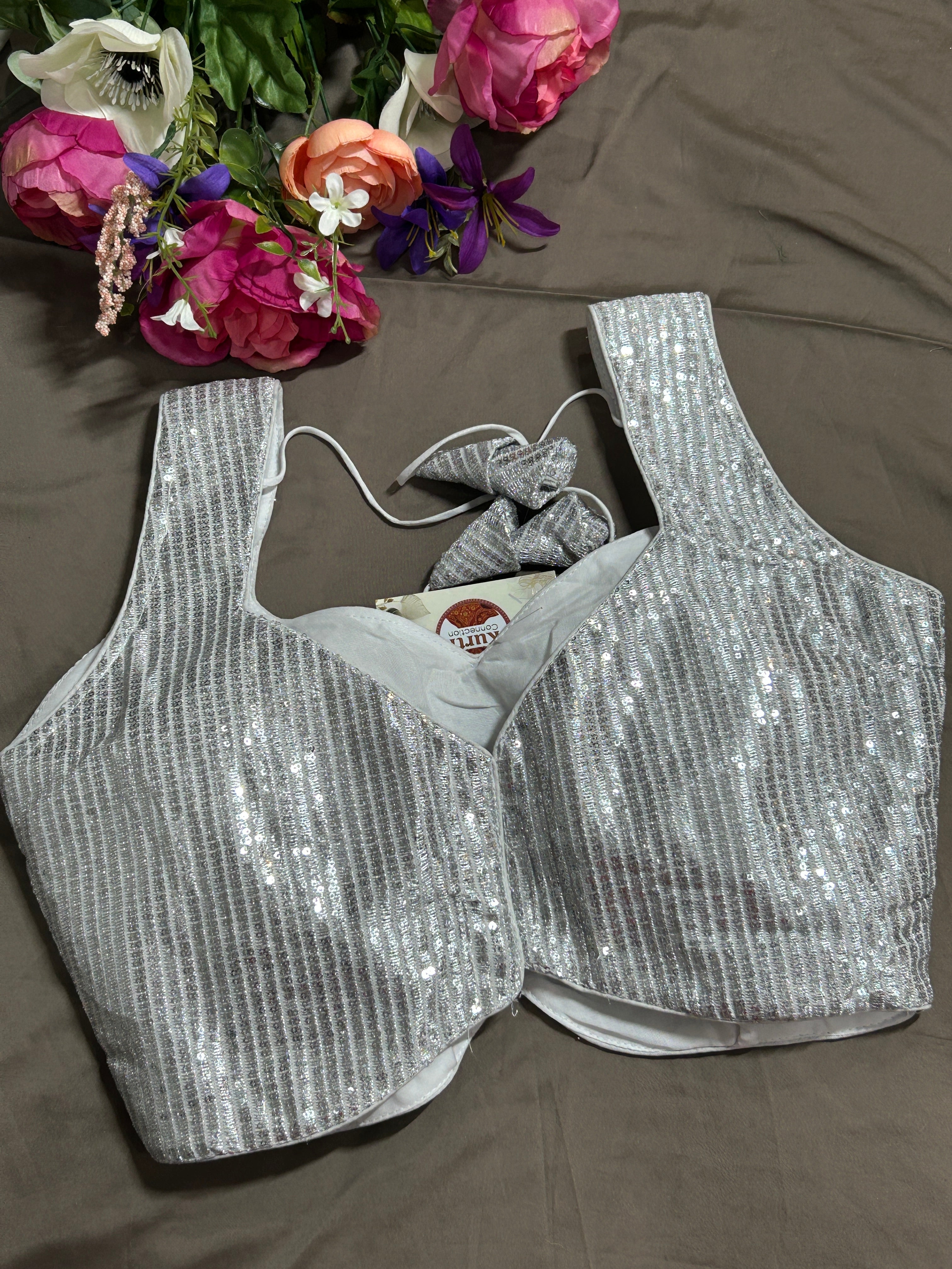 Silver blouse
