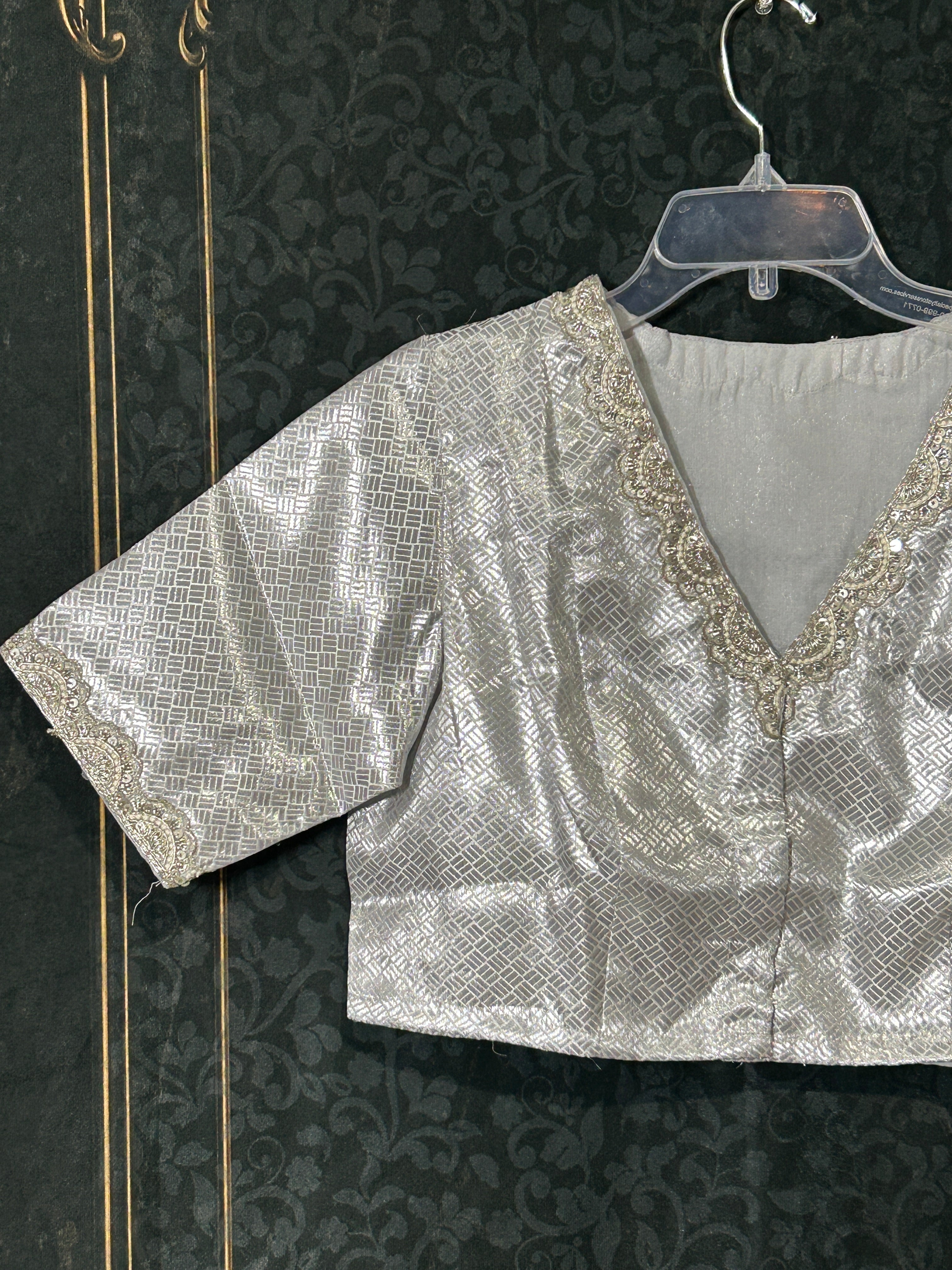 Silver blouse
