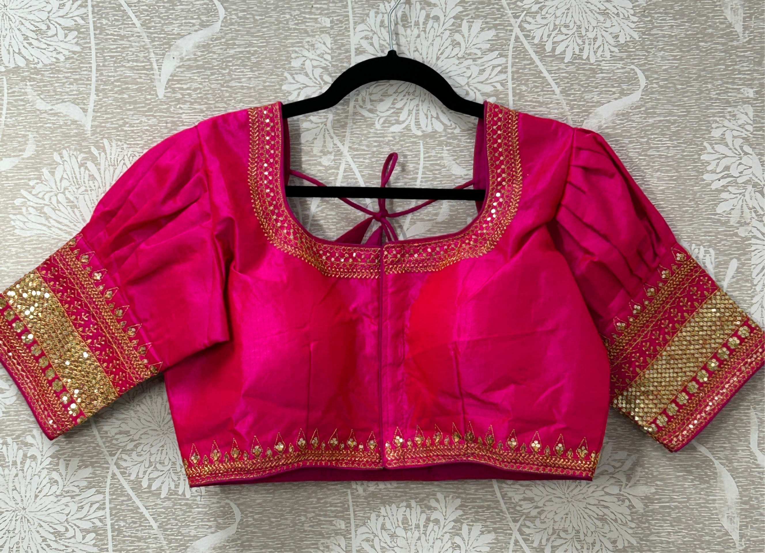 Silk blouse by Kurti Connection USA