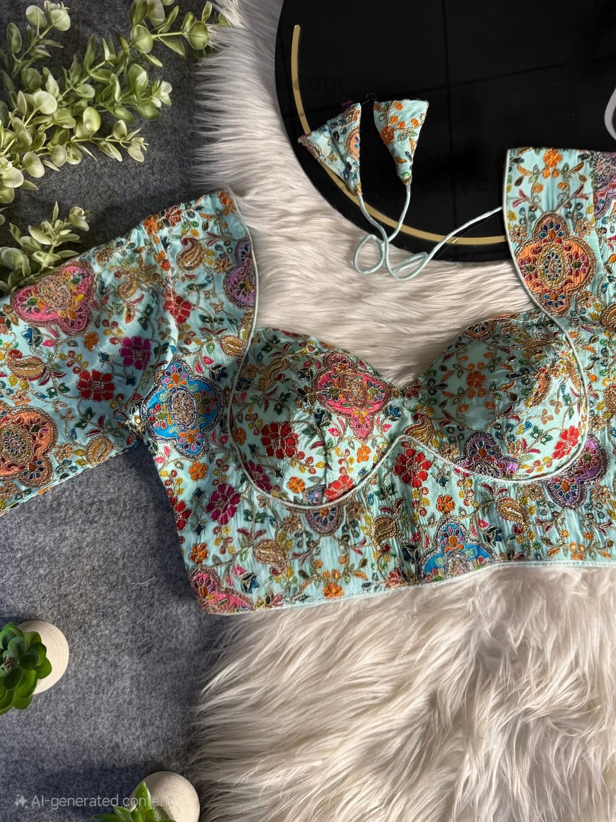 Silk blouses with jardoji work by Kurti Connection USA