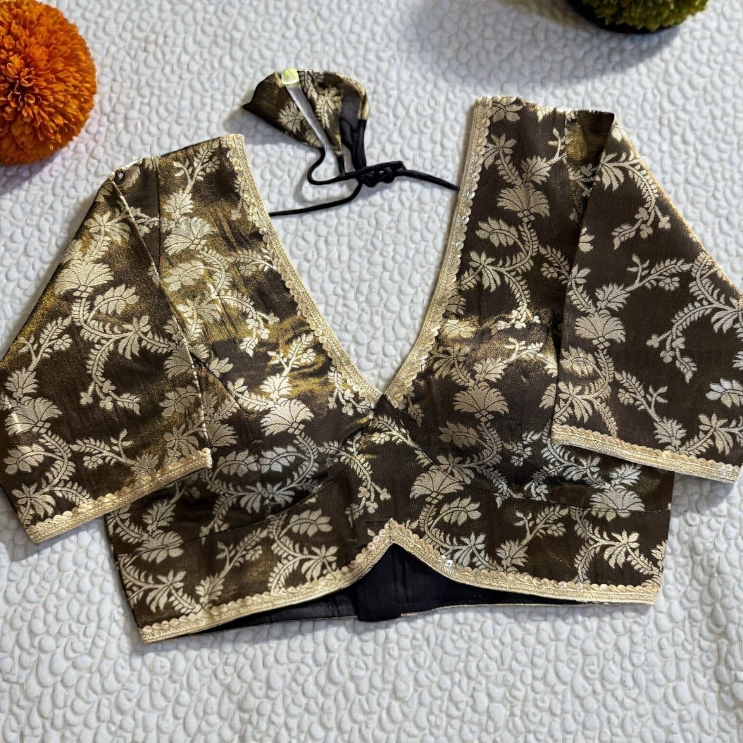 Brocade blouses by Kurti Connection USA