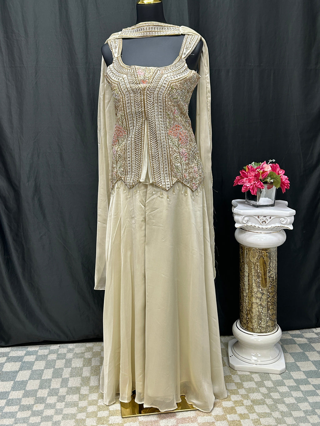 Wedding guest collection : Sharara suit by Kurti Connection USA