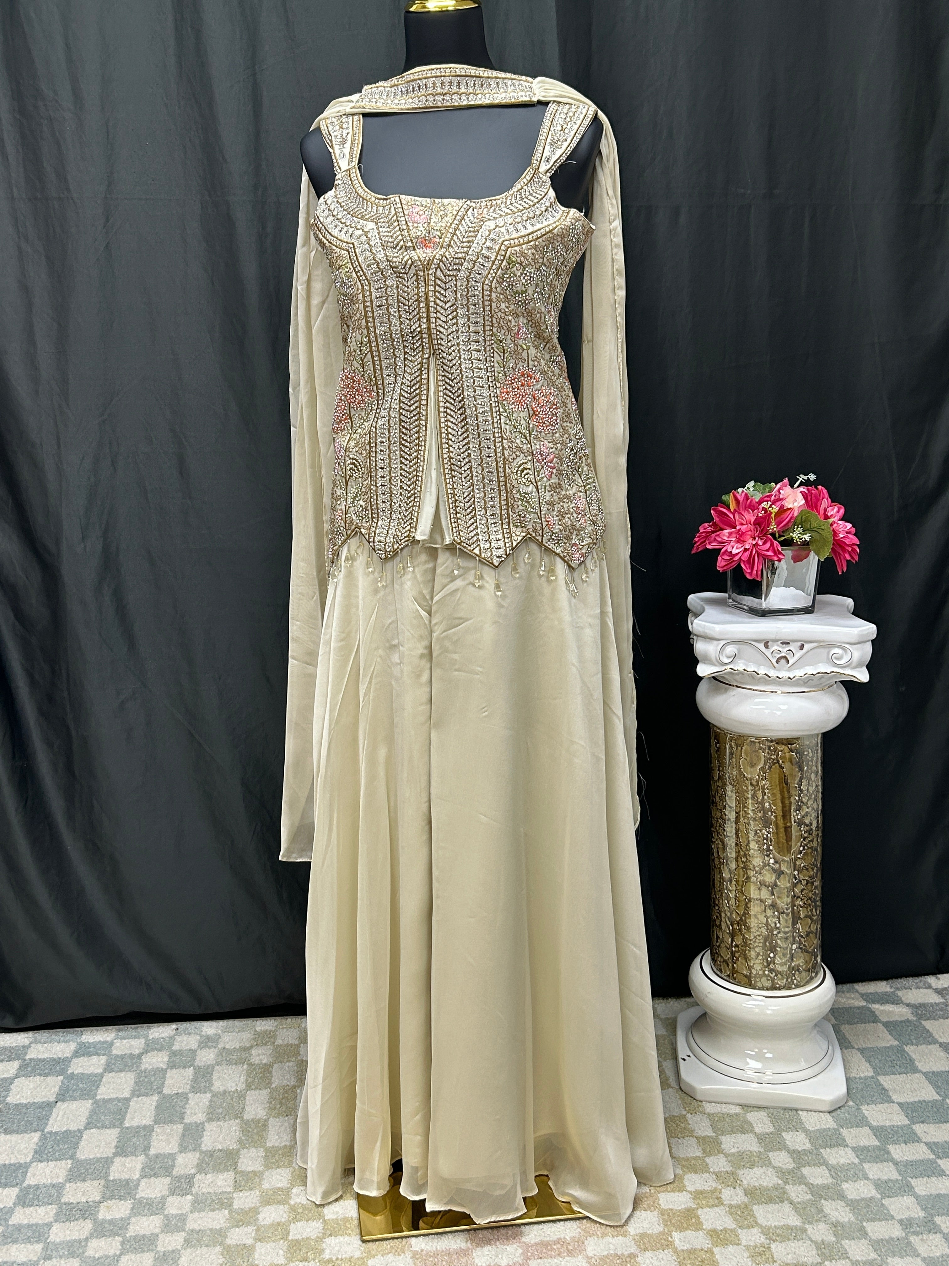 Wedding guest collection : Sharara suit by Kurti Connection USA