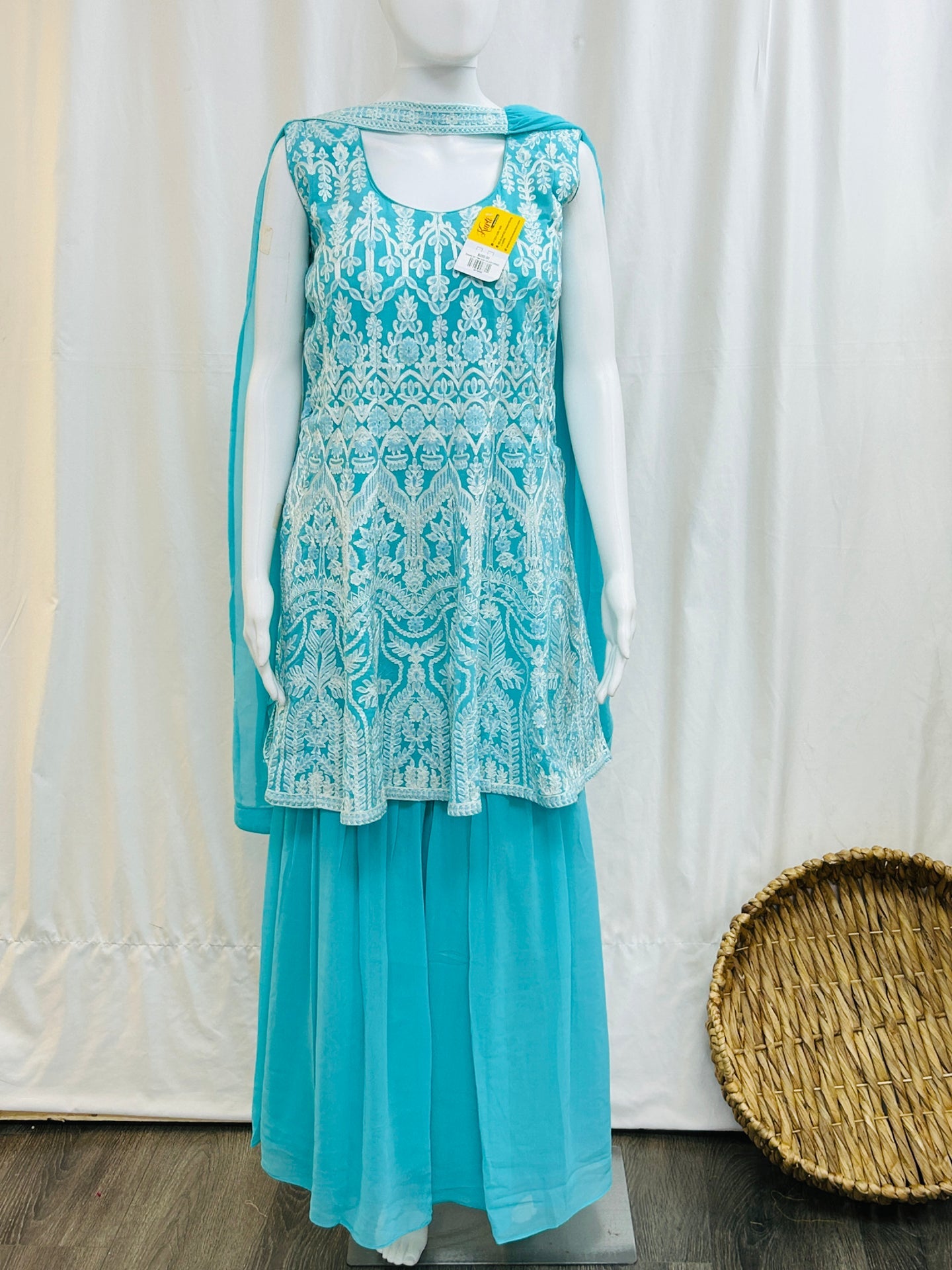 Georgette Sharara set - Kurti Connection USA