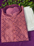 Onion pink kurta set - Kurti Connection USA