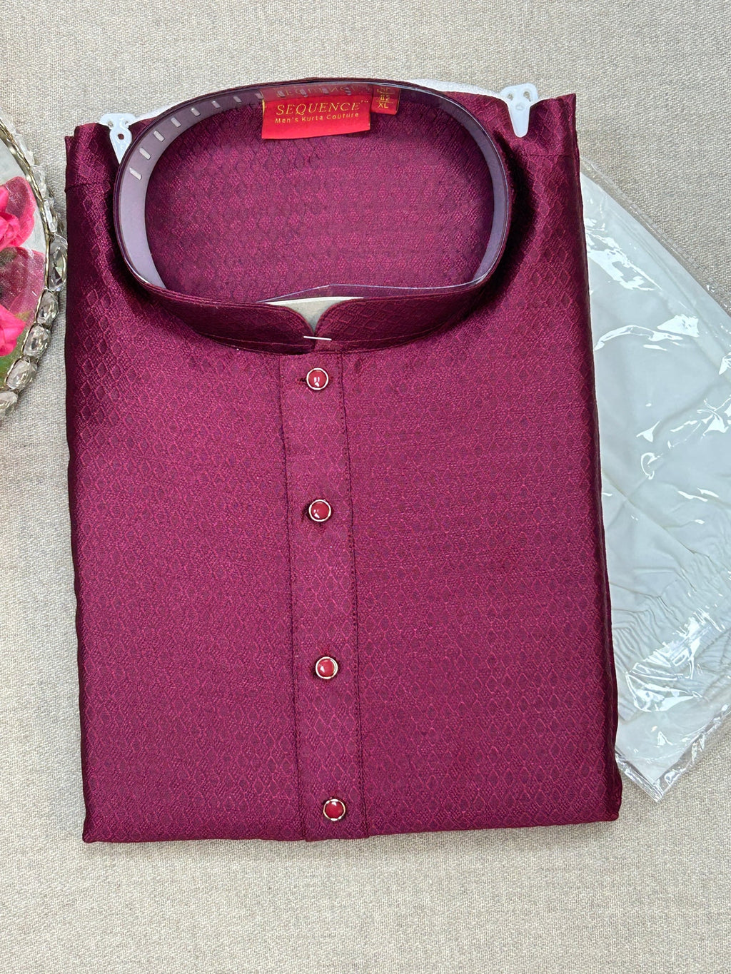 Silk kurta pajama set - Kurti Connection USA
