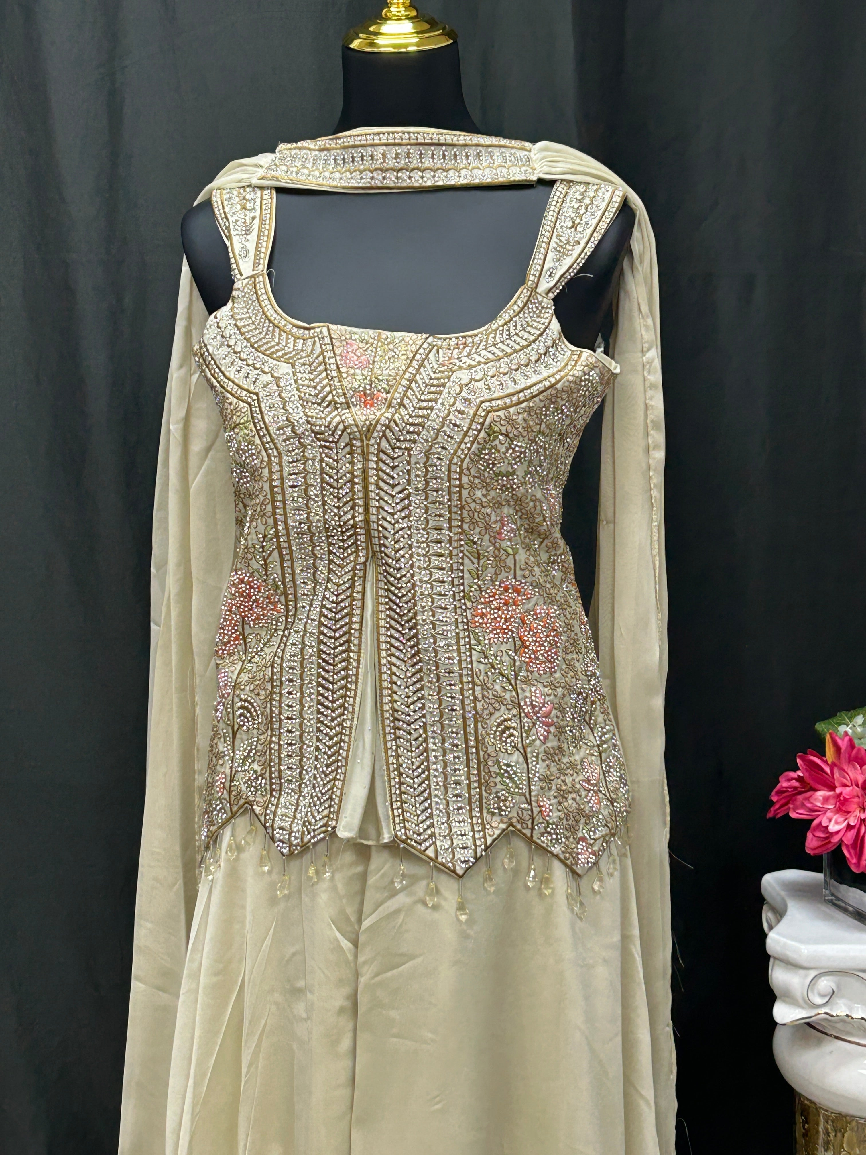 Wedding guest collection : Sharara suit by Kurti Connection USA