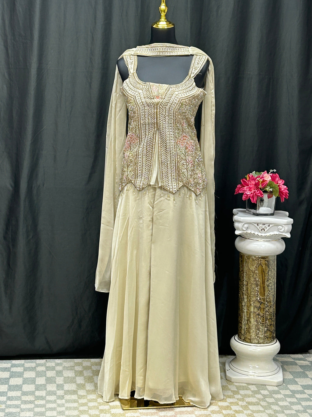 Wedding guest collection : Sharara suit by Kurti Connection USA