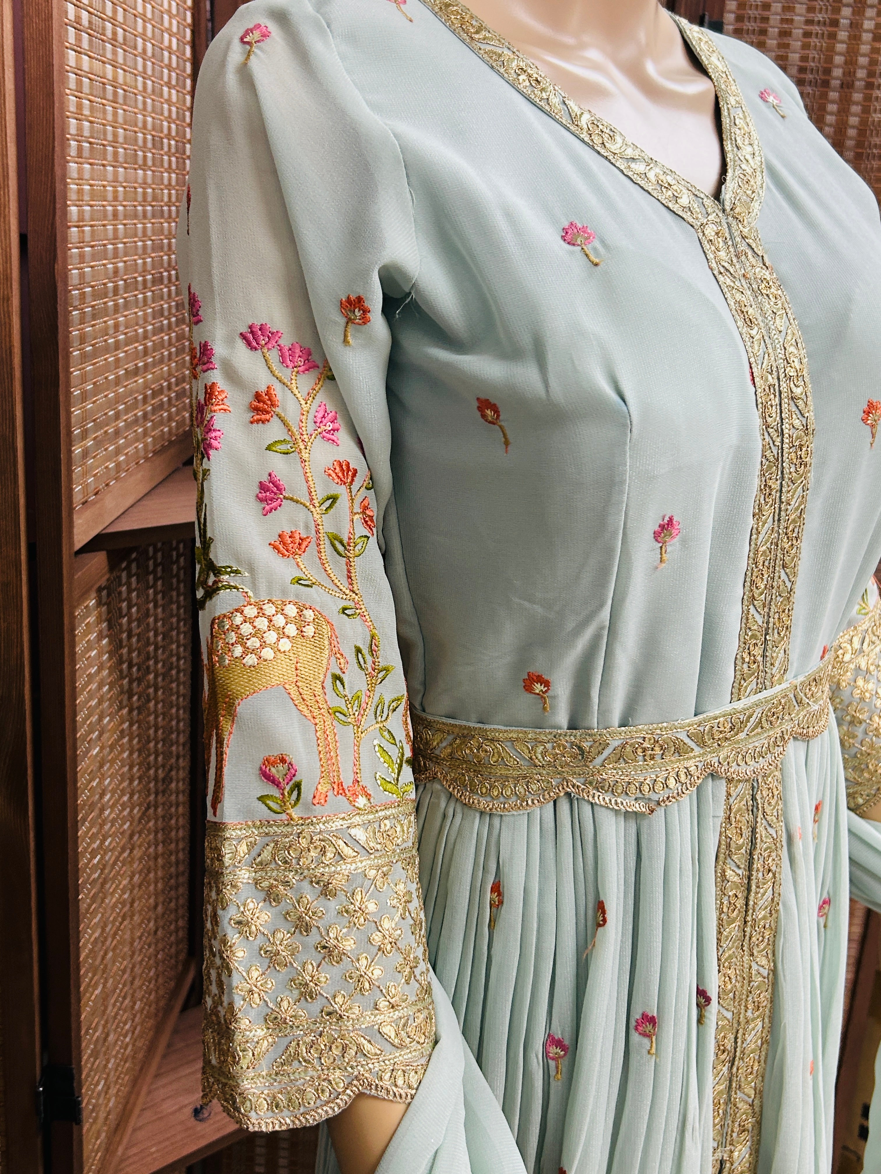 Party wear  long dress with Plazzo phant