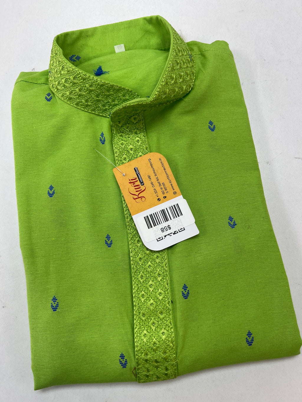 Cotton mix kurta set - Kurti Connection USA