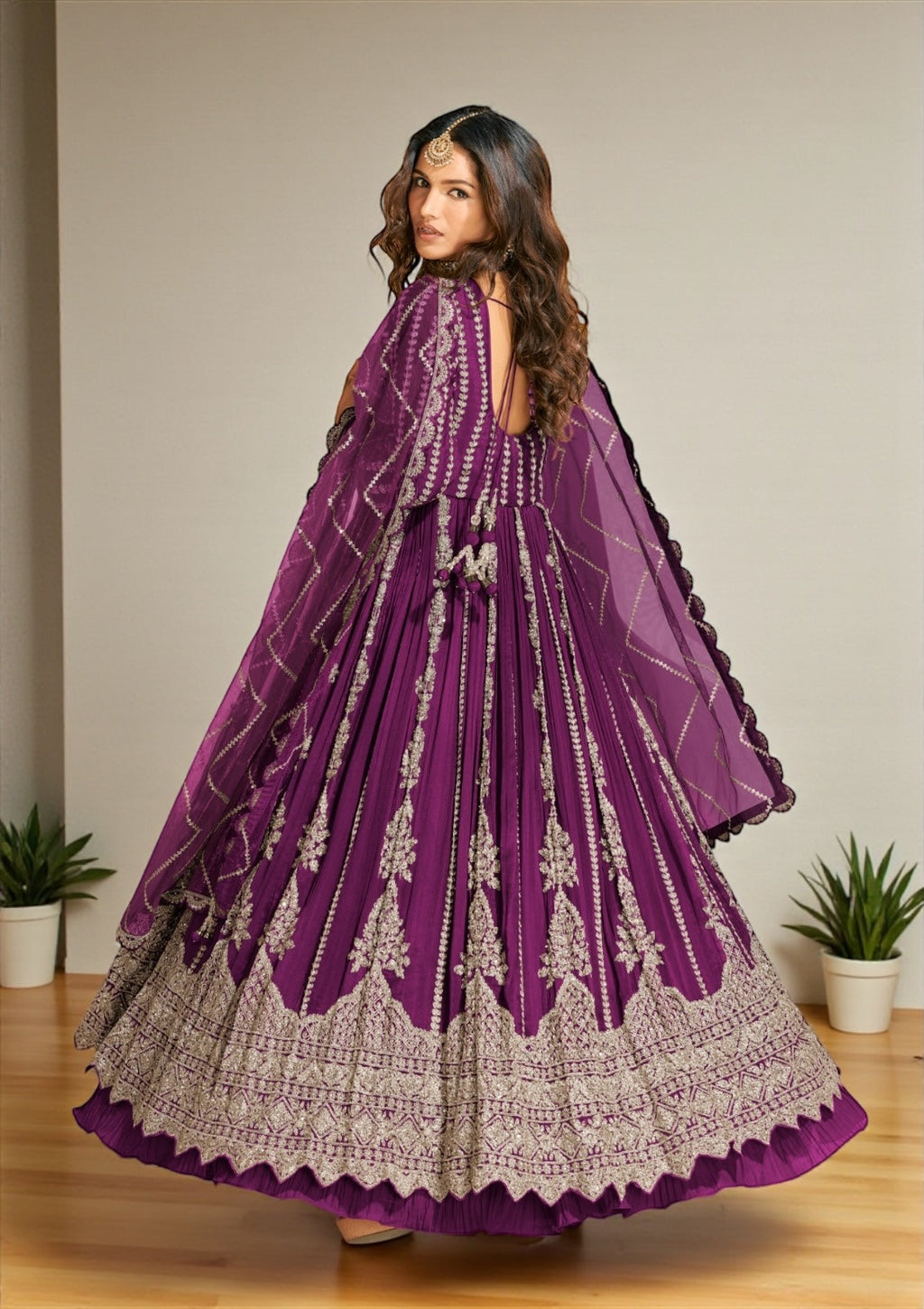 Wedding collection: Mirza: heavy party wear Anarkali dresses by Kurti Connection USA