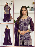 Heavy jari work sharara suit by Kurti Connection USA