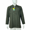 Dark green short kurta by Kurti Connection USA