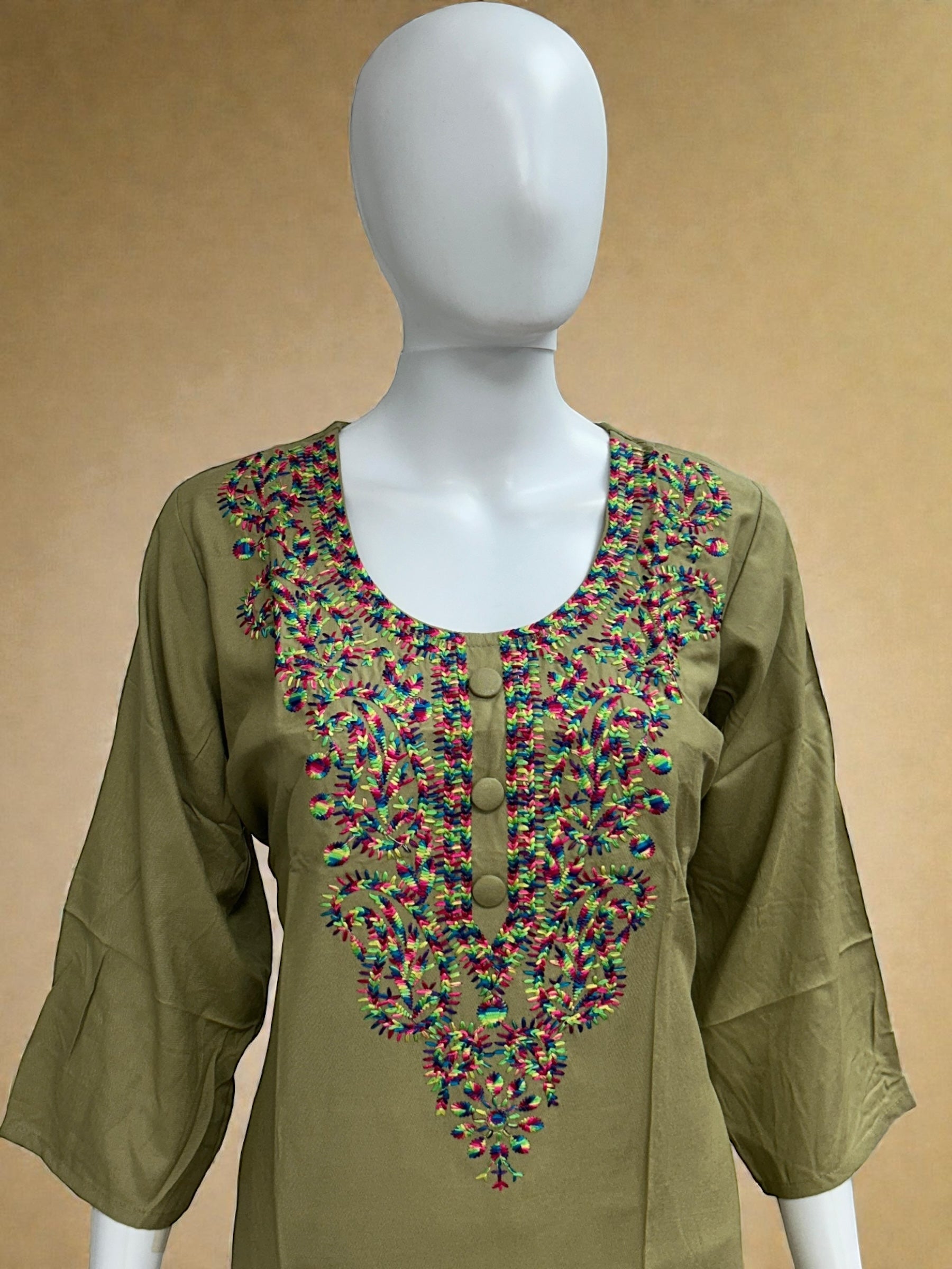 Chikankari Kurti by Kurti Connection USA