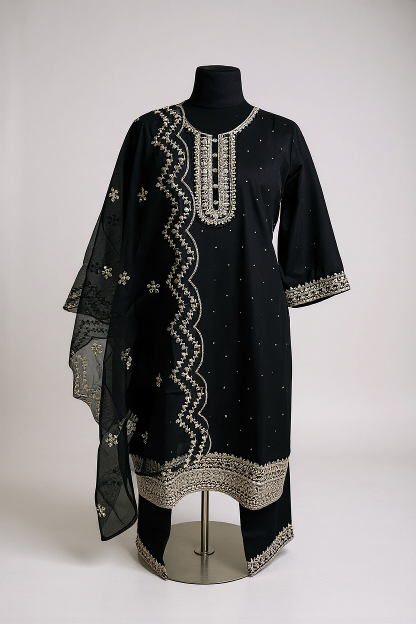 Elegant modal silk Kurti set For Women Tunic By Kurti Connection USA by Kurti Connection USA