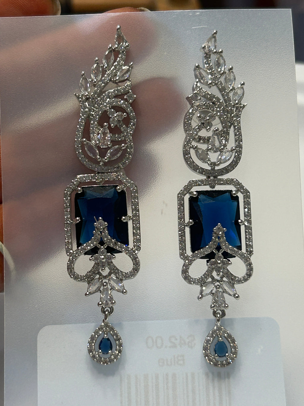 Statement earrings: AD earrings by Kurti Connection USA