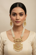 Jadau haar : long necklace by Kurti Connection USA