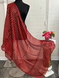 Maroon dupatta by Kurti Connection USA