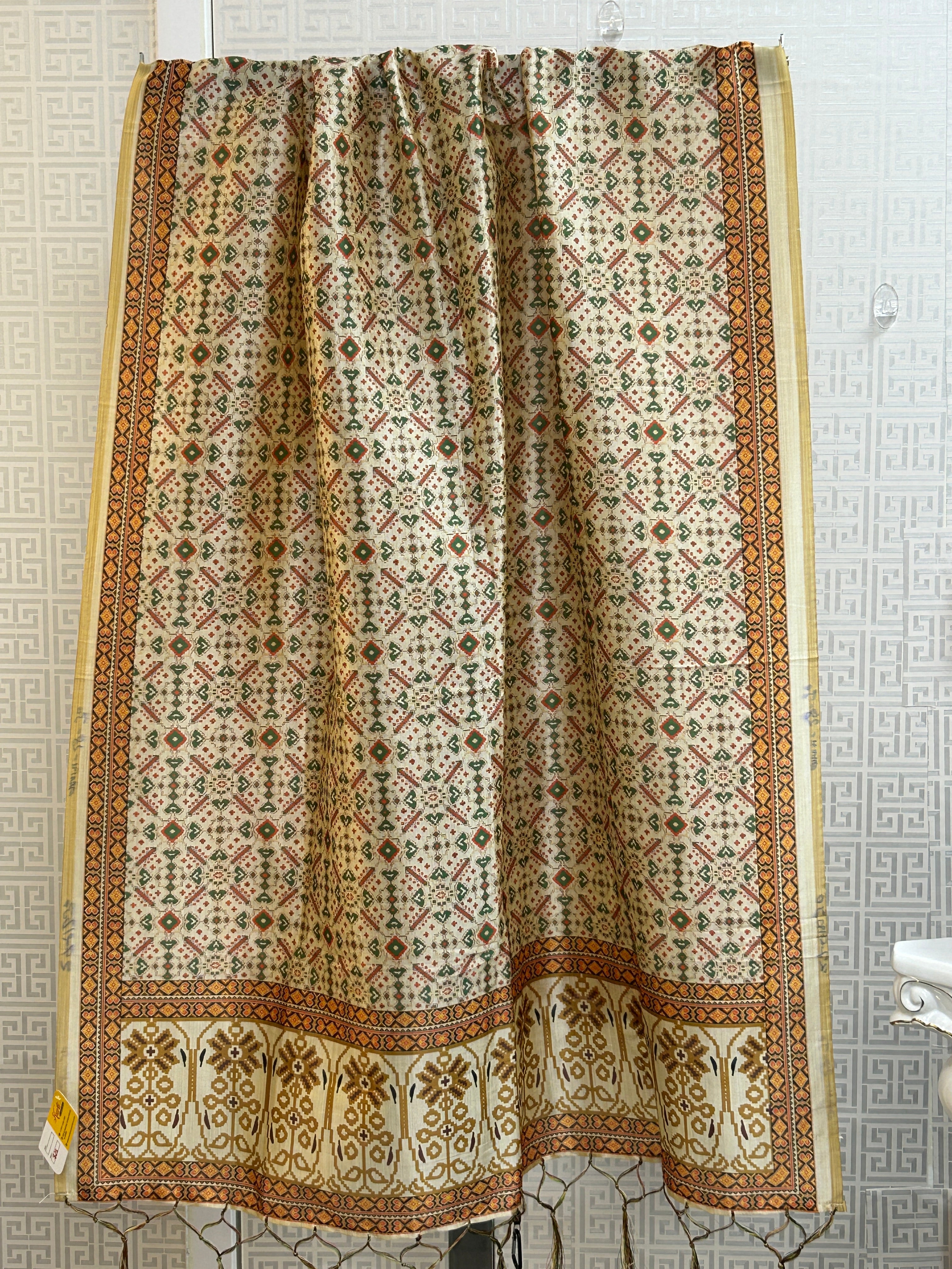 Silk dupatta : digital print by Kurti Connection USA