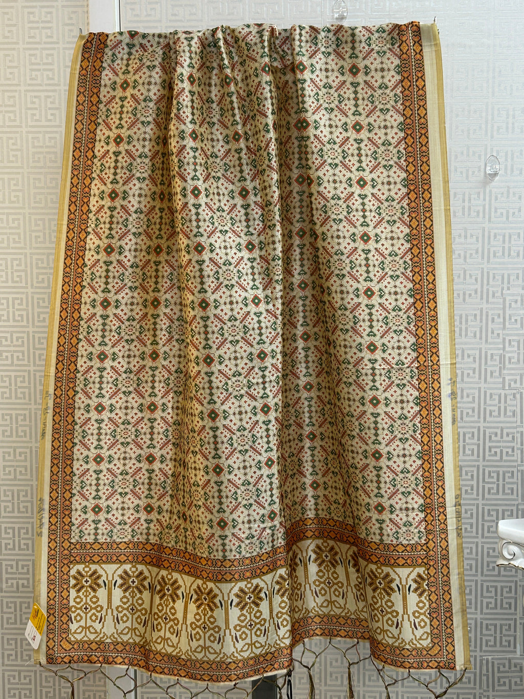 Silk dupatta : digital print by Kurti Connection USA