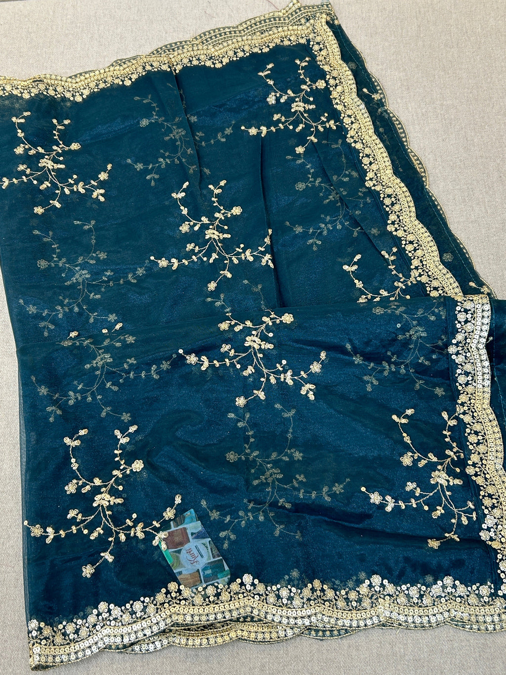 Fancy net dupatta: full size by Kurti Connection USA