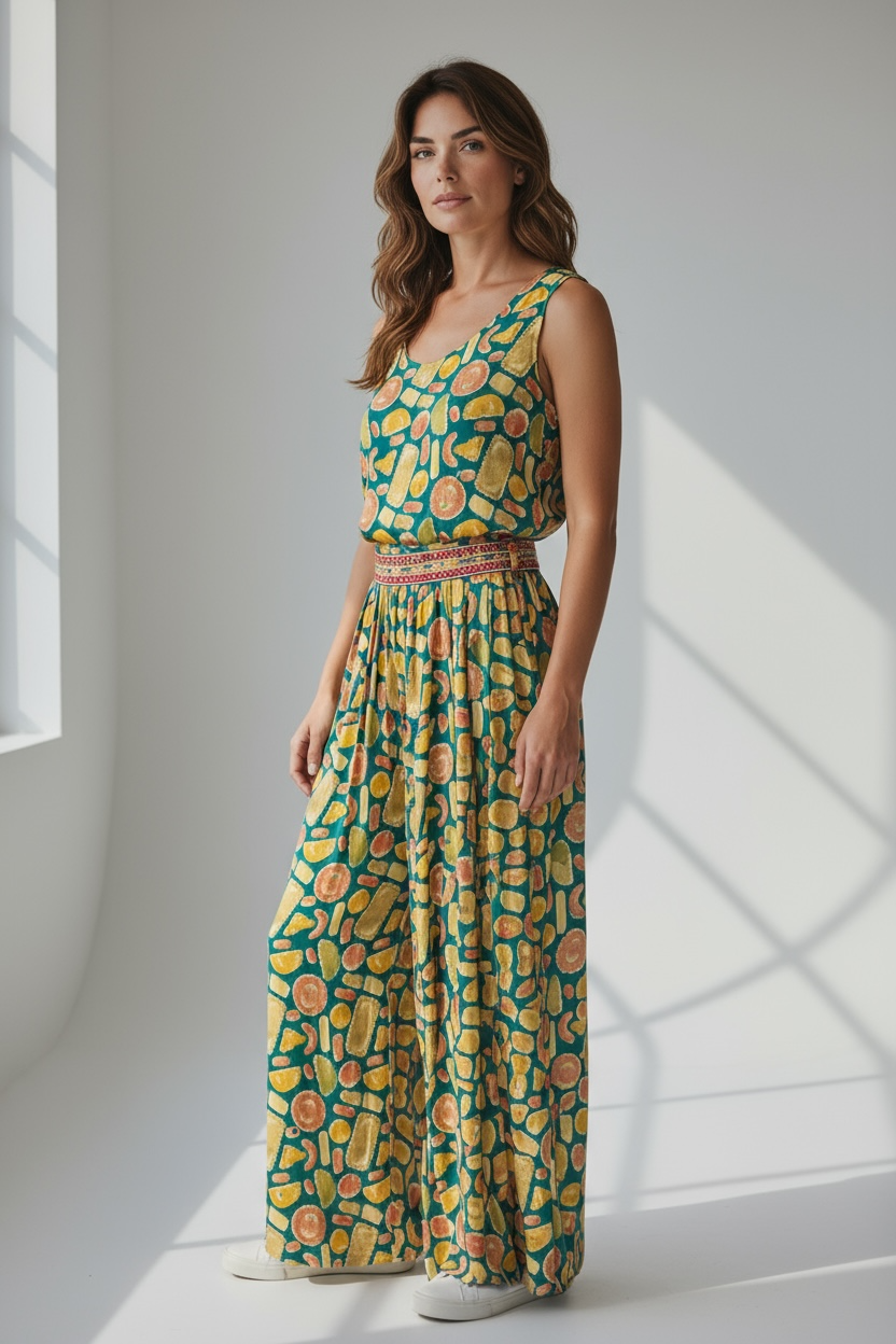 Cotton Jumpsuit: sleeves available by Kurti Connection USA