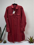 Cotton Kurta : collar pattern by Kurti Connection USA