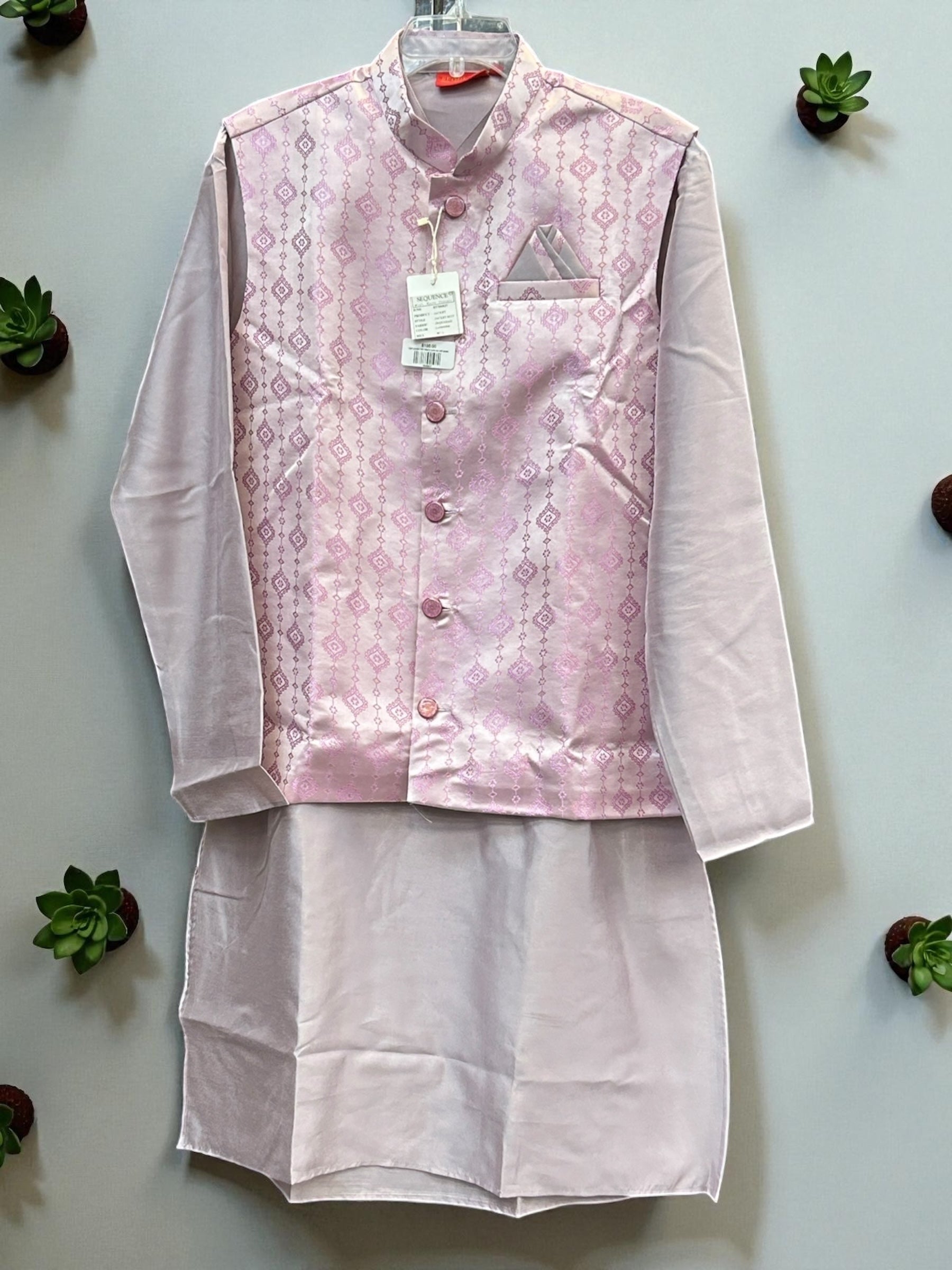 Men’s kurta set with jacket by Kurti Connection USA