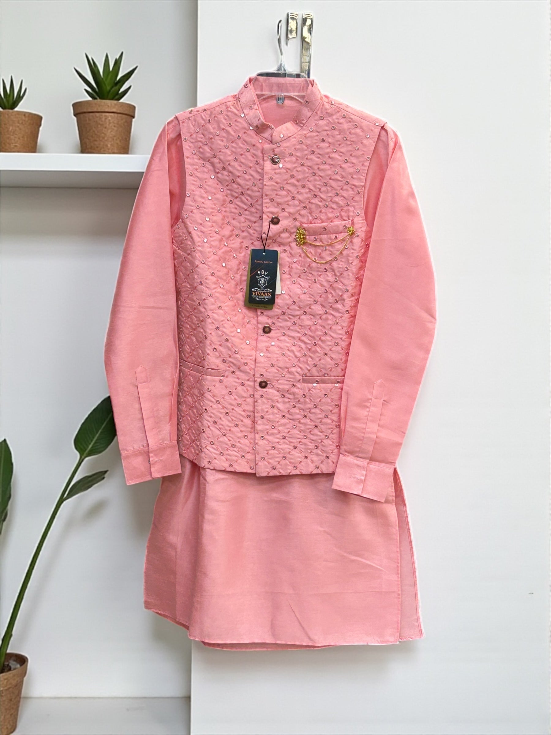 Mirror work Kurta set by Kurti Connection USA