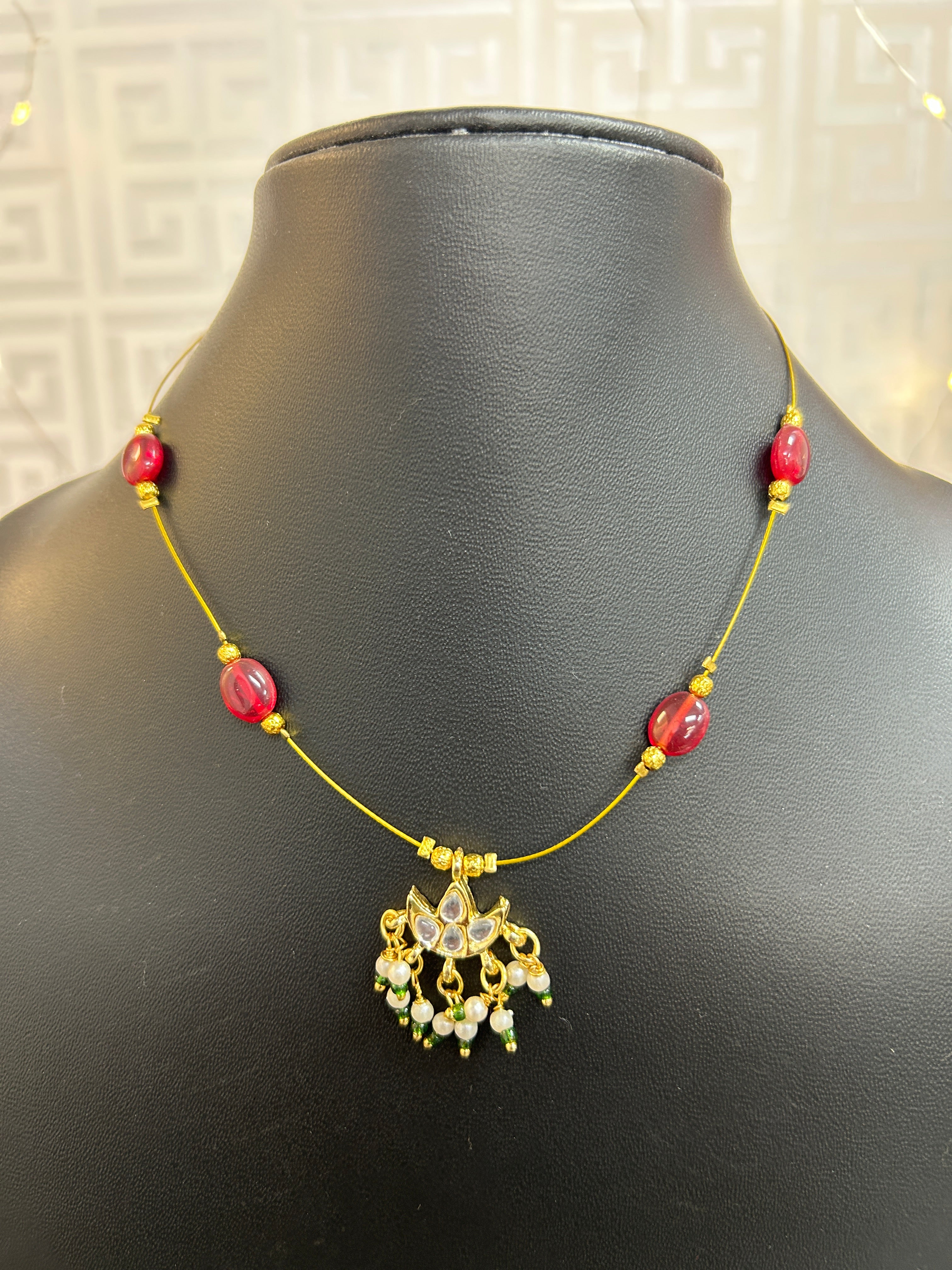 Invisible necklace by Kurti Connection USA