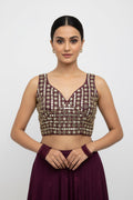Mirror work blouse by Kurti Connection USA