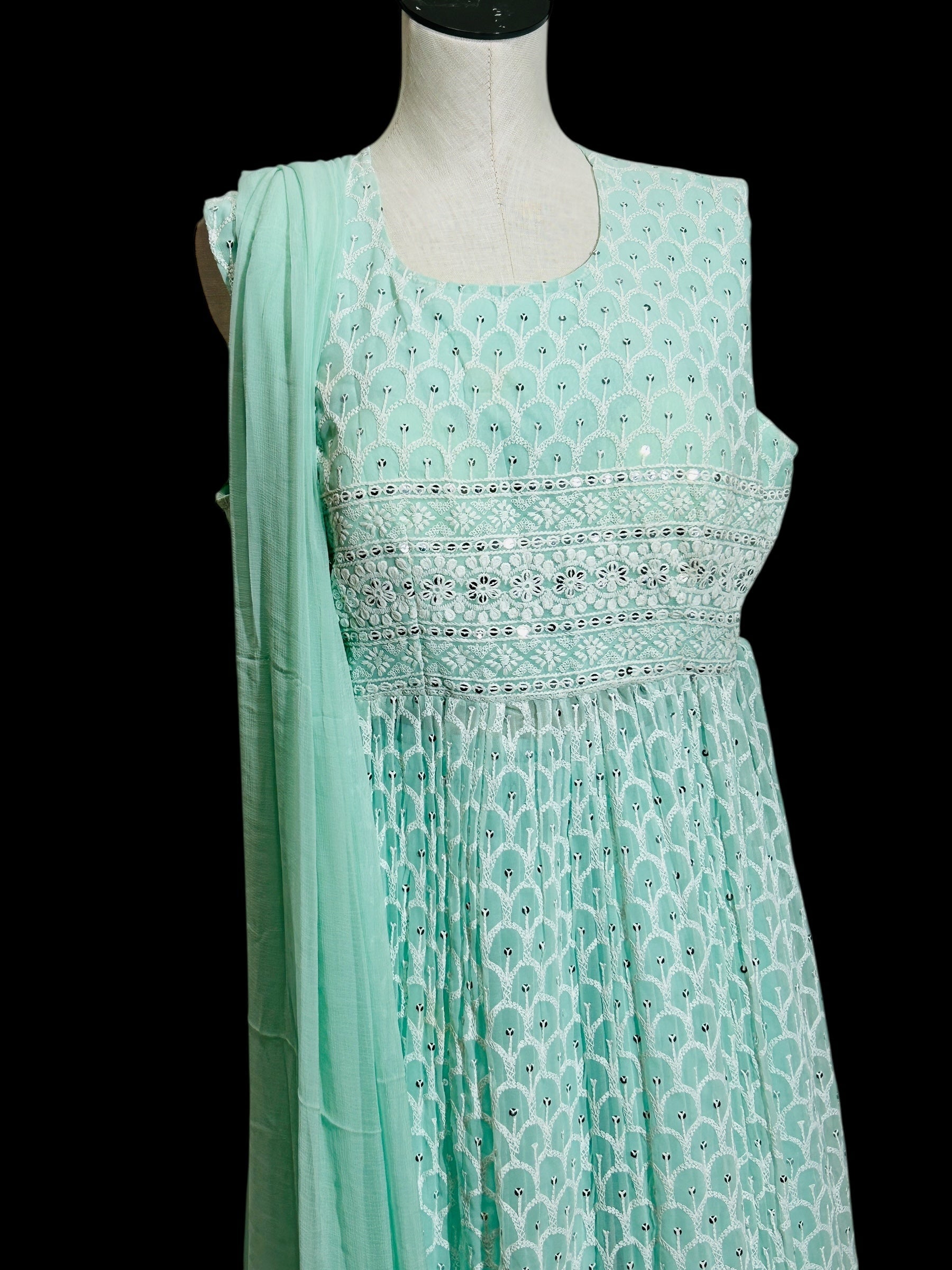 Chikankari Naira Kurti set by Kurti Connection USA