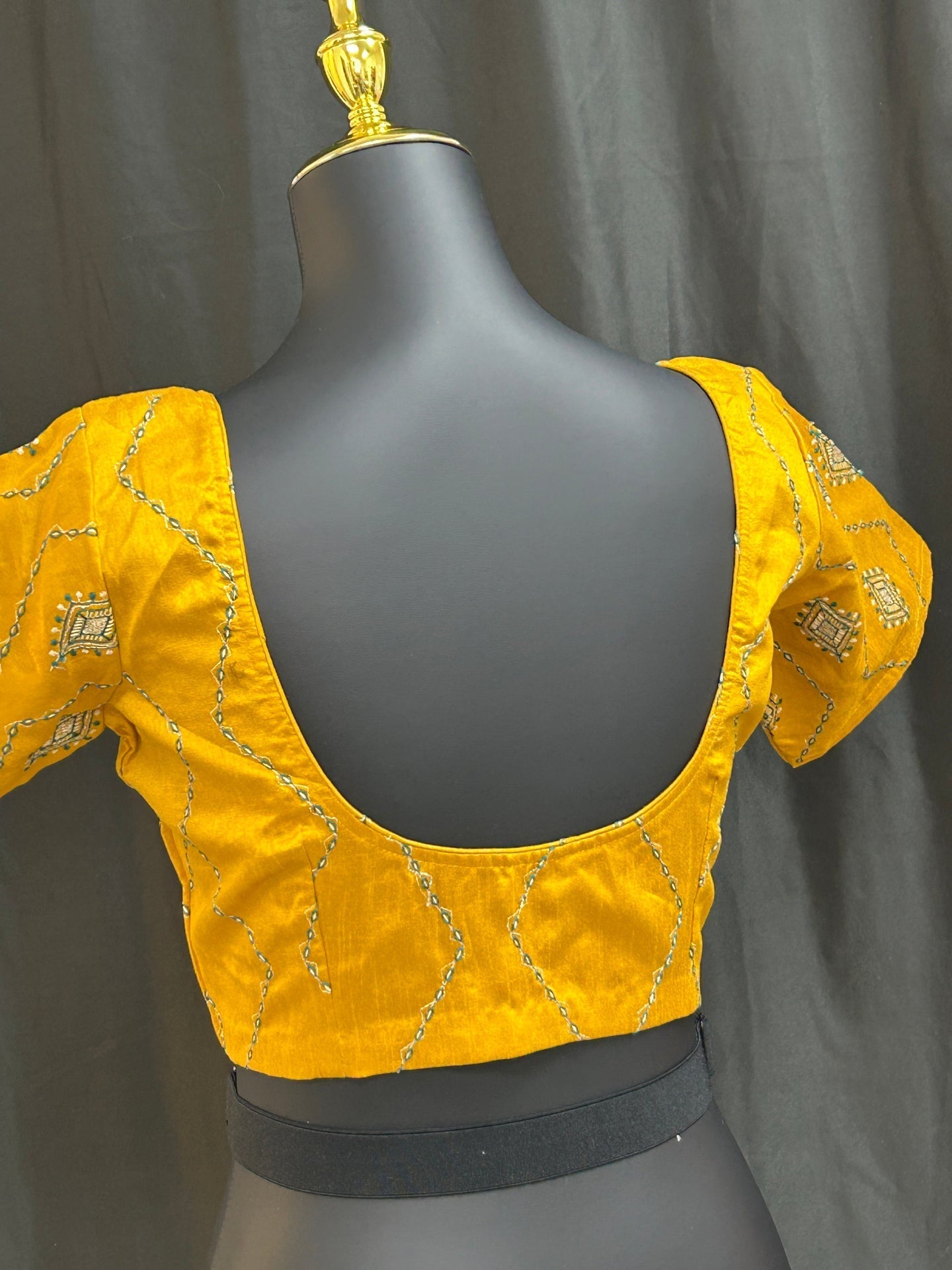 Raw silk blouse by Kurti Connection USA